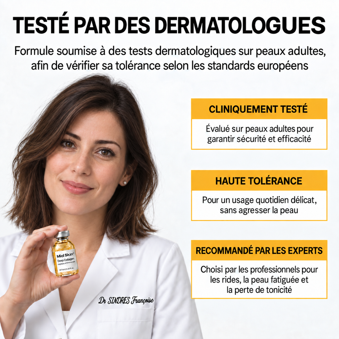 Miol Skin® - Box Complète : Sérum Peptides de Soie + Fond de Teint Auto-Adaptatif SPF 15