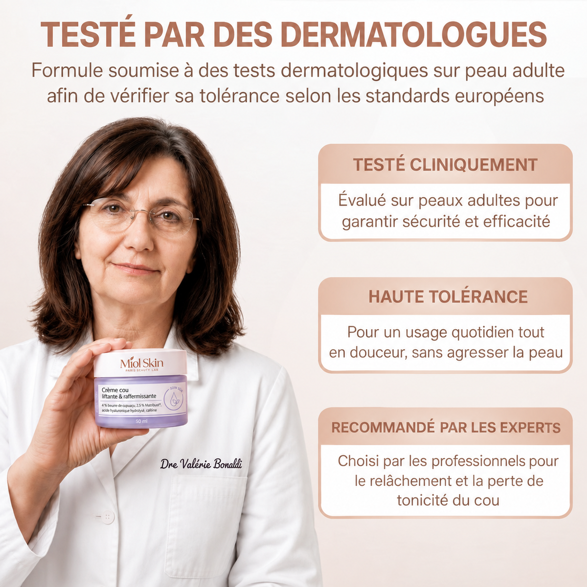 Miol Skin® - Crème Cou Liftante & Raffermissante
