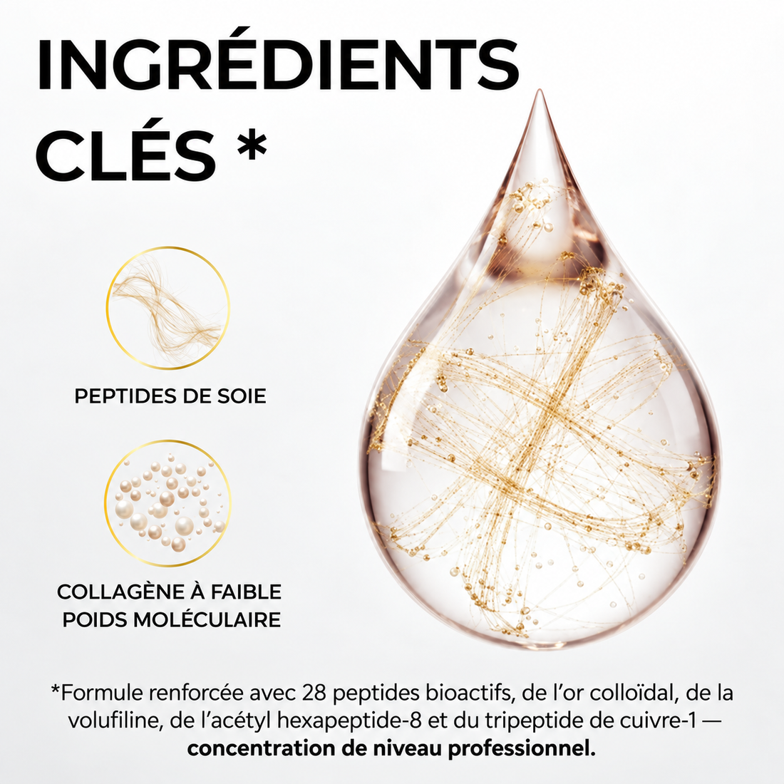 Miol Skin® - Box Complète : Sérum Peptides de Soie + Fond de Teint Auto-Adaptatif SPF 15