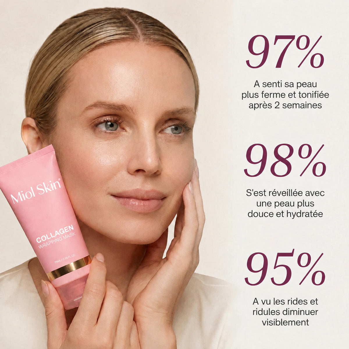 Masque Enveloppant de Nuit au Collagène Miol Skin